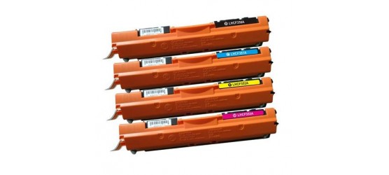 Complete set of 4 Compatible HP-CF350A-351A-352A-353A (130A) Colours  Laser Cartridges